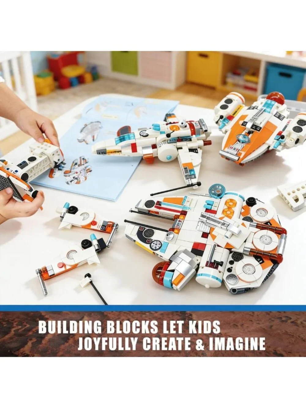 3-in-1 Space Vehicle Building Set | Creative STEM Toy for Kids 8+ | Drone